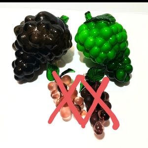 🍇Blown Glass Fruit Art Decor